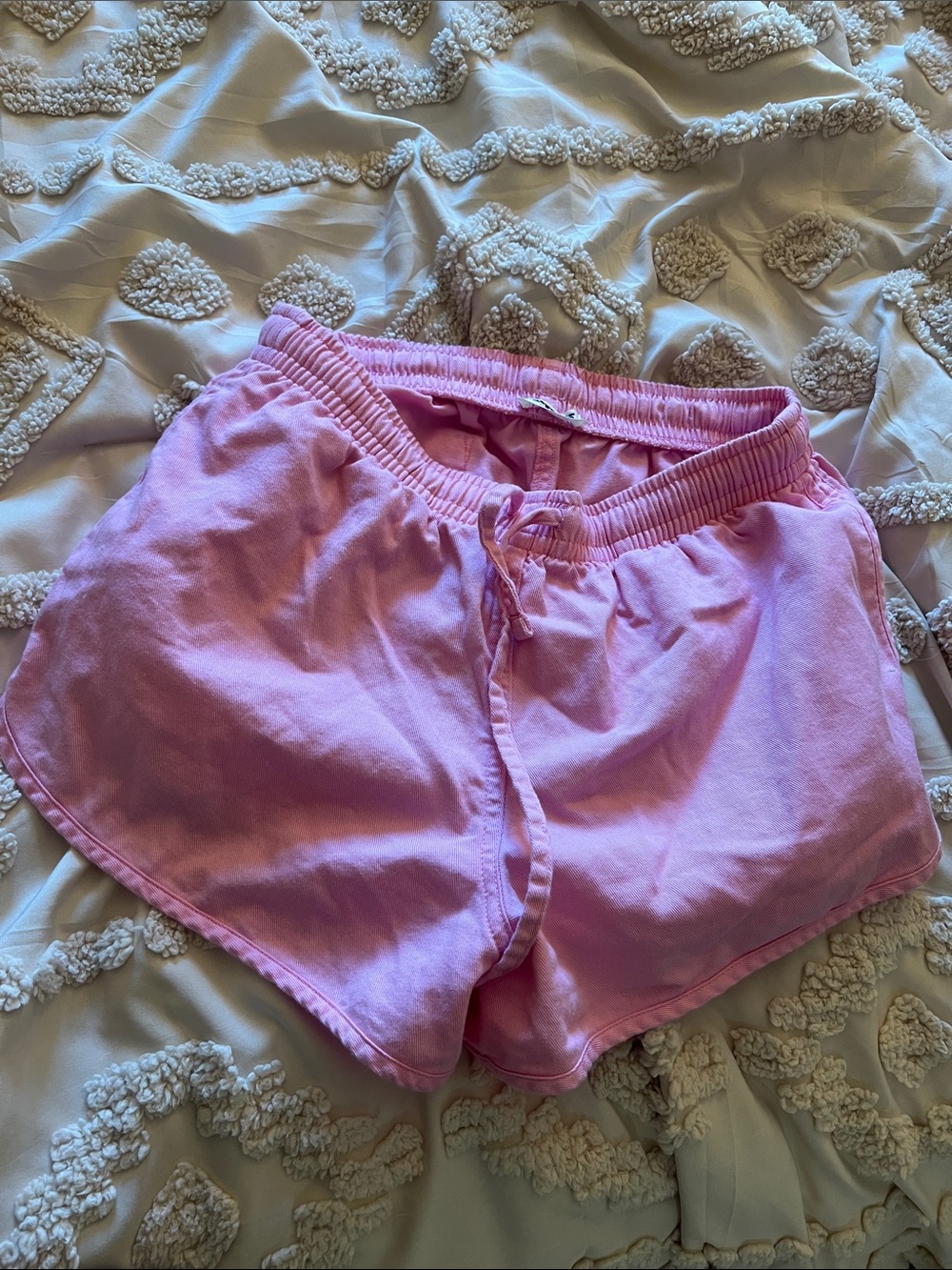 PINK Victoria's Secret Light Pink Drawstring Lounge Shorts Small